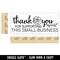 Thank You for Supporting This Small Business Rose Self-Inking Rubber Stamp Ink Stamper for Business Office